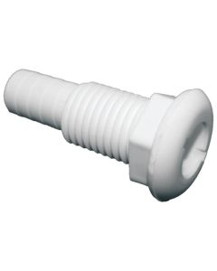 White Plastic Straight Thru-Hull Connectors - Bulk (3-1/16” L x 3/4” ID)