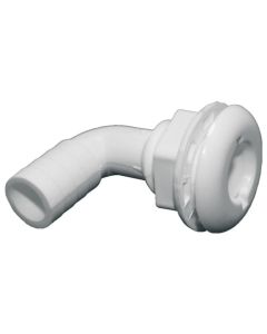 White Plastic 90° Thru-Hull Connectors - Bulk (2-1/2” L x 3/4” ID)