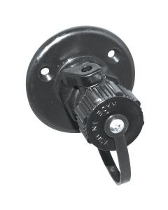 Black Washdown Fitting with Shut-Off Valve