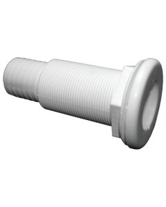 White Plastic Straight Thru-Hull Connectors - Package (5-3/8” L x 1-1/8” ID)