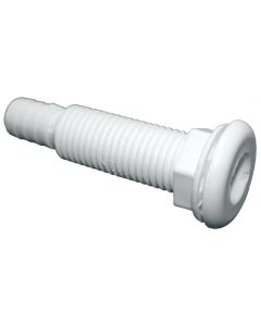 White Plastic Straight Thru-Hull Connectors - Package (4-1/2” L x 3/4” ID)