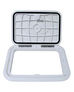 Designer Series™ Non-Locking Access Hatch - 7-1/2” x 14-1/4” (Polar White)