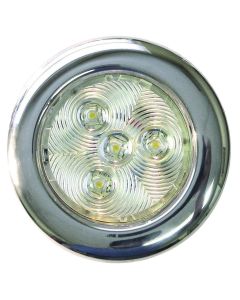 L.E.D. Stainless Steel Puck Light (4 Warm White LEDs)