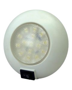 L.E.D. Surface Mount Dome Light (15 Cool White LEDs)