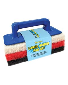 Large Scrub Pad Kit Handle + 3 Pads 