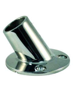 Cast Stainless Steel Rail Fitting - 60° Round Base (2-3/16”)