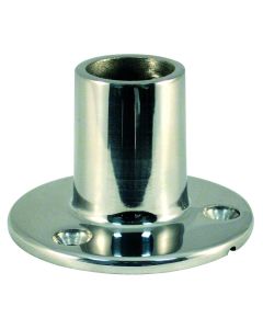 Cast Stainless Steel Rail Fitting - 90° Round Base (2-5/8”)