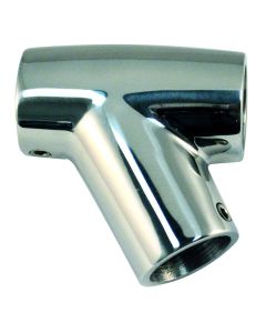 Cast Stainless Steel Rail Fitting - 60° Tee (1” OD Tubing)