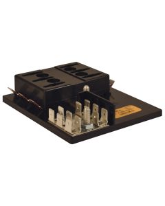 ATO/ATC Fuse Block with Ground Bus Bar (6 Gang)