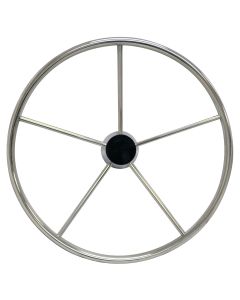 Stainless Steel 5 Spoke Destroyer Type Steering Wheel (15-1/2”)