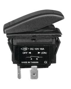 Non-Illuminated Euro-Style Rocker Switch (On-Off, SPST)