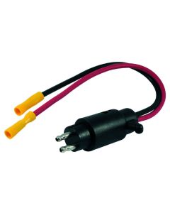 12 Volt, 2 Wire Trolling Motor Male Plug - Motor Side Connector