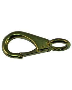 Solid Bronze Fixed Eye Snap Hooks (2-7/8” L x 5/8” ID)