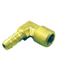 Brass Fuel Elbow (1/4” NPT x 3/8” Barb)