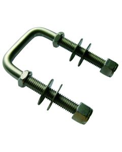 Square Galvanized U-Bolts (3/8” x 3-1/16” x 4-1/2” x 2”)