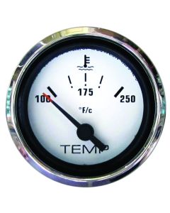 Domed Gauges with Stainless Bezel - Water Temperature Gauge