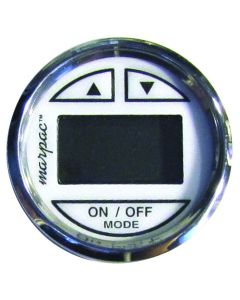 Depth Sounder - Transom Mount Transducer (White Face With Stainless Bezel)