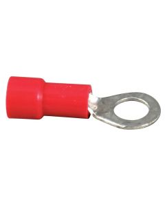 Vinyl Ring Tongue Terminals (22-18 AWG - #6, Red)