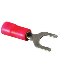 Vinyl Spade Fork Connectors (22-18 AWG - #10, Red)