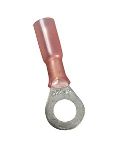 Heat Shrink Ring Tongues (22-18 AWG - #1/4, Red)