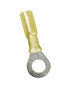 Heat Shrink Ring Tongues (12-10 AWG - #1/2, Yellow)