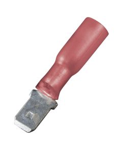 Heat Shrink Quick Disconnects - Insulated (22-18 AWG - Male, Red)