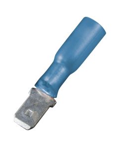 Heat Shrink Quick Disconnects - Insulated (16-14 AWG - Male, Blue)