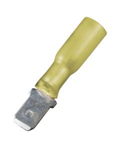 Heat Shrink Quick Disconnects - Insulated (12-10 AWG - Male, Yellow)