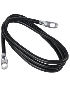 Tinned Copper Battery Cable (4 Gauge, 24” L, Black)