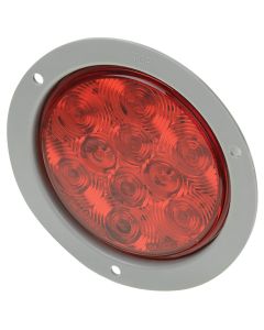 L.E.D. Round Recessed Trailer Light (Red)