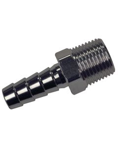 Aluminum Male Fuel Hose Barb (3/8” NPT x 3/8”)