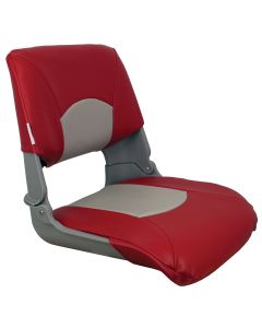 Skipper Standard Seat (Gray Shell with Red/Gray Cushions)