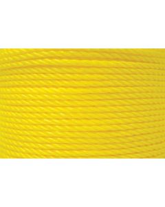 3-Strand Twisted Polypropylene Rope (3/4” x 600’, Yellow)