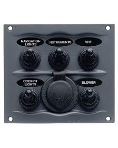 Waterproof Series Sprayproof 5 Switch Panel