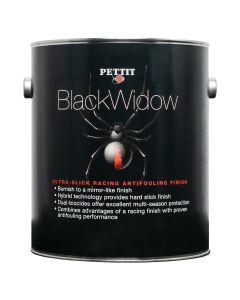 Black Widow Racing Finish Antifouling Paint (Black, Gallon)