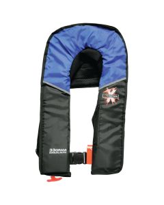 33 Gram Blue/Black Adult Inflatable Life Vest (Automatic)