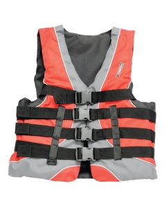 Men’s Red/Gray Ski Vest - X-Large (44”-48”)