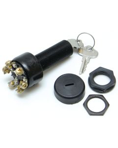 3-Position Ignition Switch - Push to Choke (Off-Run-Start)