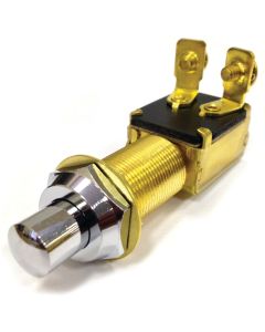 Brass Push Button Switch (Momentary On-Off, SPST)