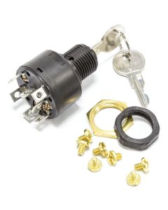 4-Position Magneto Ignition Switch - Push to Choke (Accessory-Off-Run-Start)