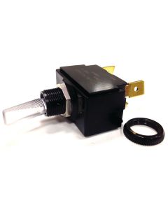 Illuminated Toggle Switch (Momentary On-Off-Mom. On, SPDT)