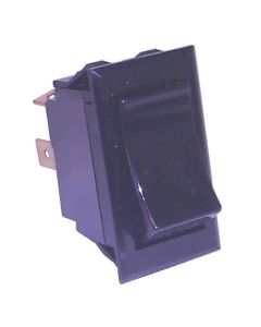 Standard Rocker Switch with Black Actuators (Momentary On-Off, SPST)