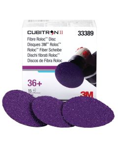 Cubitron™ II Fibre Roloc™ Discs - 3” (36+ Grade)