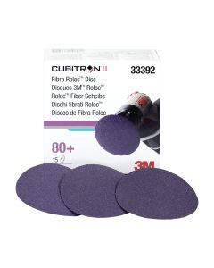 Cubitron™ II Fibre Roloc™ Discs - 3” (80+ Grade)