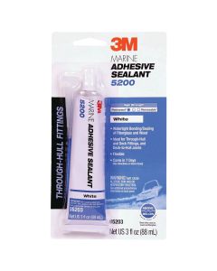 Marine Adhesive/Sealant 5200 - White (3 oz. Tube)