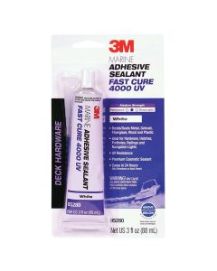 Marine Adhesive/Sealant Fast Cure 4000 UV - White (3 oz. Tube)