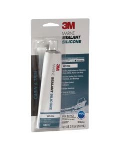 Marine Grade Mildew Resistant Silicone Sealant - White (3 oz. Tube)