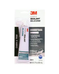 Marine Grade Mildew Resistant Silicone Sealant - Clear (3 oz. Tube)