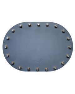 18” x 24” Raised Multi-Bolt Manhole with Bolts - 106 lbs. (Painted Steel)