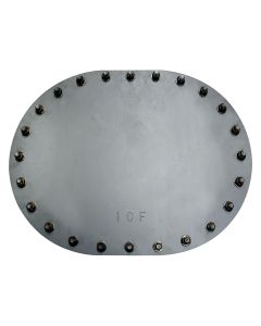 18” x 24” Raised Multi-Bolt Manhole with Bolts - 109 lbs. (Stainless Steel)